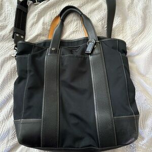 Coach large work tote with adjustabke strap
